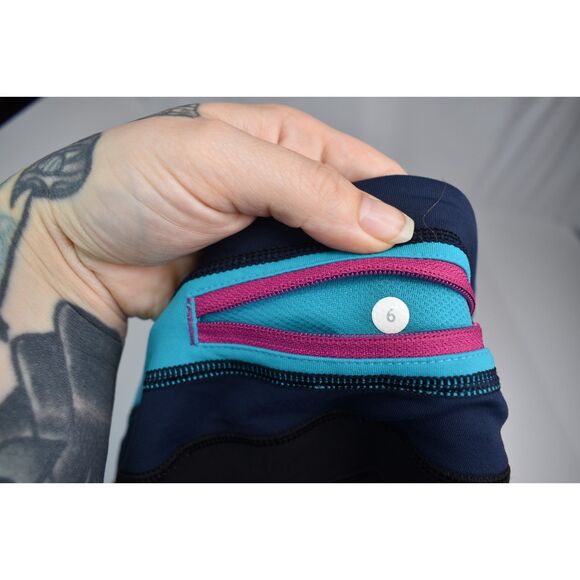 Lululemon Speed Tight *Interlock Black/Quilt Winter Mid Rise Pocket Legging 6 - Picture 7 of 8